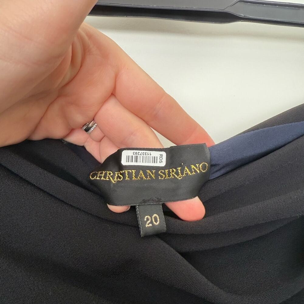 Christian Siriano Plus Size Draped Color-Block Ev… - image 5